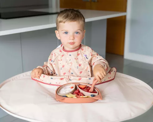 Tidy Tot - Kit Bavoir & Plateau : Sable