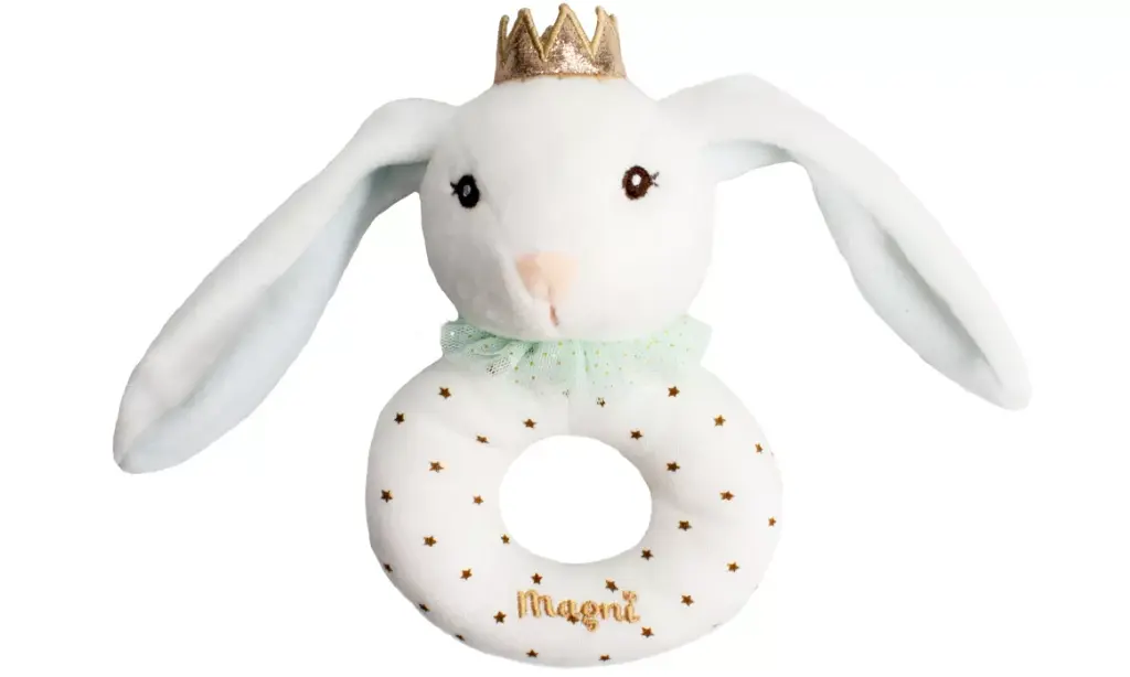 Hochet lapin avec poignée ronde