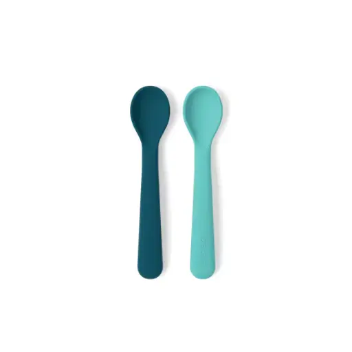 [90420] Lot de 2 cuilléres silicone - Blue Abyss / Lagoon