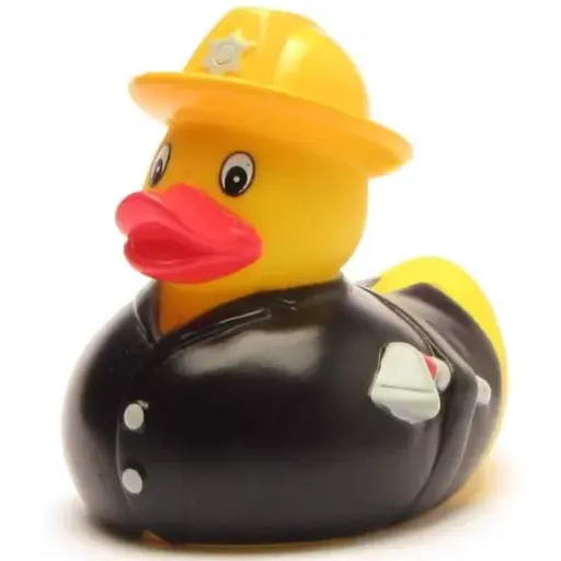 [1707] Canard en caoutchouc Pompier