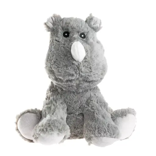 [2PELRI] Bouillotte peluche rhino gris