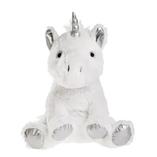 [2PELIC] Bouillotte peluche licorne blanche