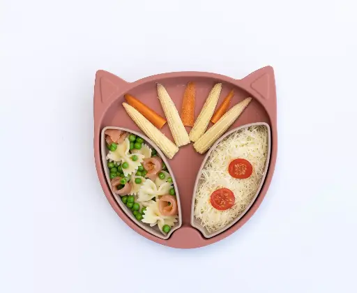[TSPFX] Assiette en silicone avec pots Renard
