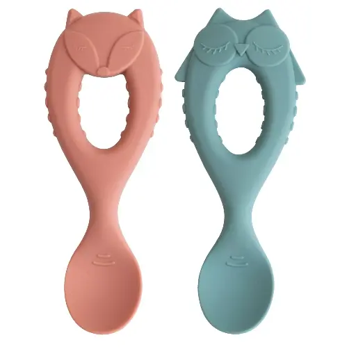 [TSPSP] Ensemble de cuillères en silicone pour bébé