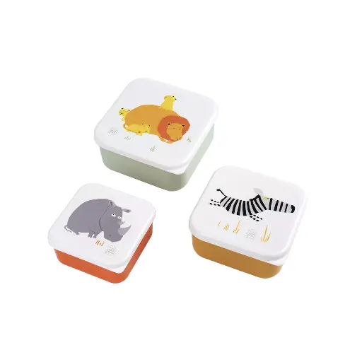 [SA994N] Set de 3 Lunch Box Savane