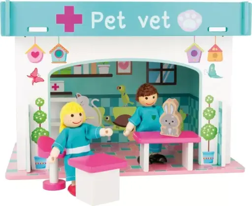 [10854] Maison de poupée Clinique Vétérinaire