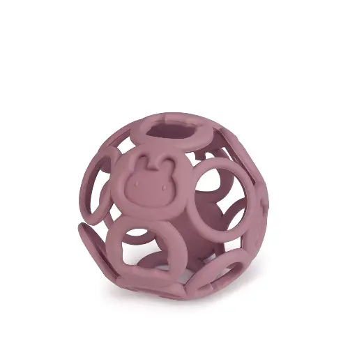 Balle en silicone (vieux rose)