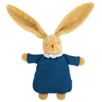 [V6341 65] Lapin Nid d'Ange Doudou Hochet (20cm): Denim