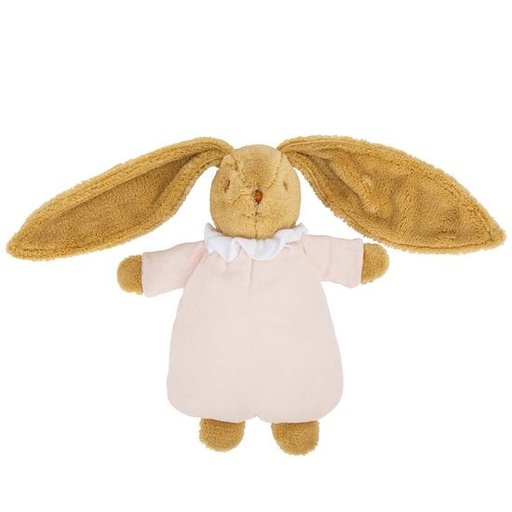 [V6341 64] Lapin Nid d'Ange Doudou Hochet (20cm): Rose Poudré
